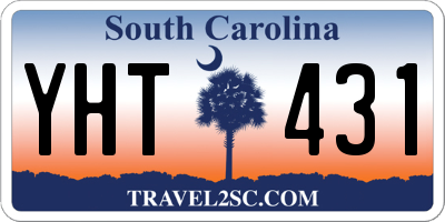 SC license plate YHT431