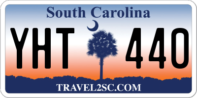 SC license plate YHT440
