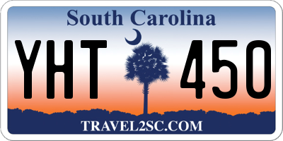 SC license plate YHT450