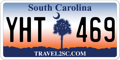 SC license plate YHT469