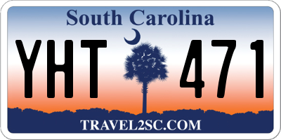 SC license plate YHT471