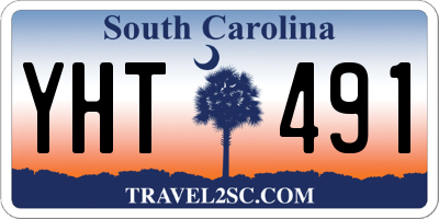SC license plate YHT491