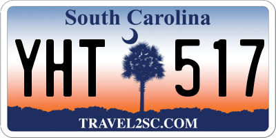 SC license plate YHT517
