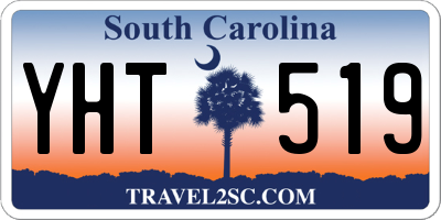 SC license plate YHT519
