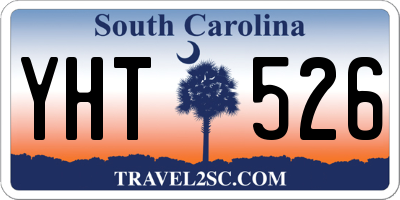 SC license plate YHT526