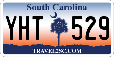 SC license plate YHT529