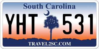 SC license plate YHT531