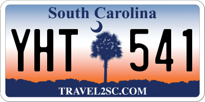 SC license plate YHT541