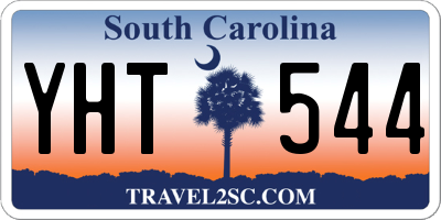 SC license plate YHT544