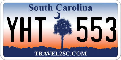 SC license plate YHT553