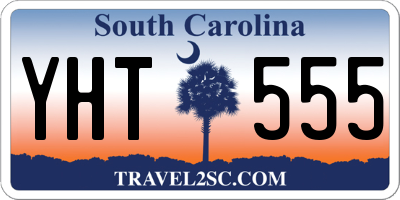 SC license plate YHT555