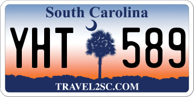 SC license plate YHT589