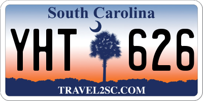 SC license plate YHT626