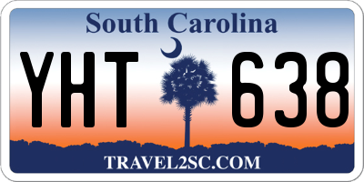 SC license plate YHT638