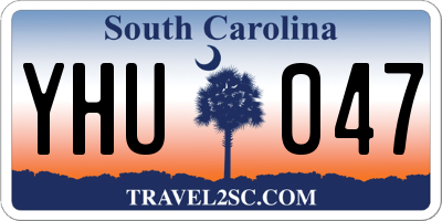 SC license plate YHU047
