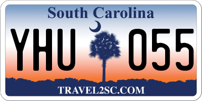 SC license plate YHU055