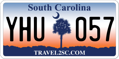 SC license plate YHU057
