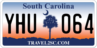 SC license plate YHU064