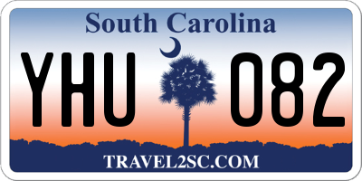 SC license plate YHU082