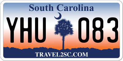 SC license plate YHU083