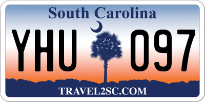 SC license plate YHU097