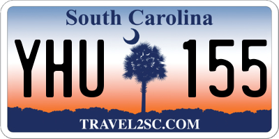 SC license plate YHU155