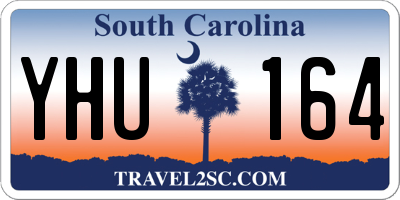 SC license plate YHU164