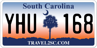 SC license plate YHU168