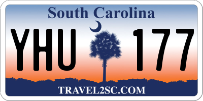 SC license plate YHU177