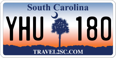 SC license plate YHU180