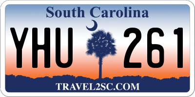SC license plate YHU261