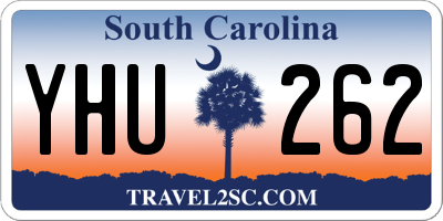 SC license plate YHU262