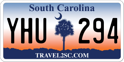 SC license plate YHU294