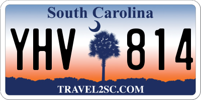 SC license plate YHV814