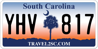 SC license plate YHV817
