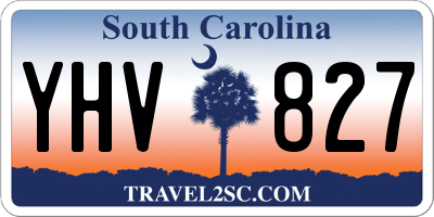 SC license plate YHV827