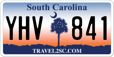 SC license plate YHV841