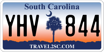 SC license plate YHV844