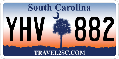 SC license plate YHV882