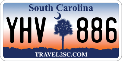 SC license plate YHV886