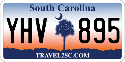 SC license plate YHV895