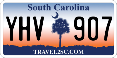 SC license plate YHV907