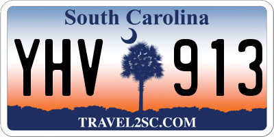 SC license plate YHV913