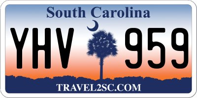 SC license plate YHV959