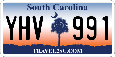 SC license plate YHV991