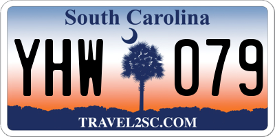 SC license plate YHW079