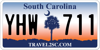 SC license plate YHW711