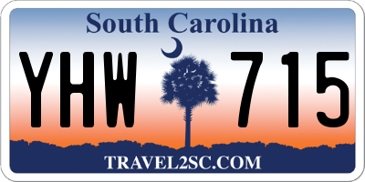 SC license plate YHW715