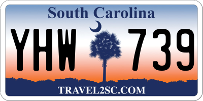 SC license plate YHW739