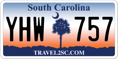 SC license plate YHW757